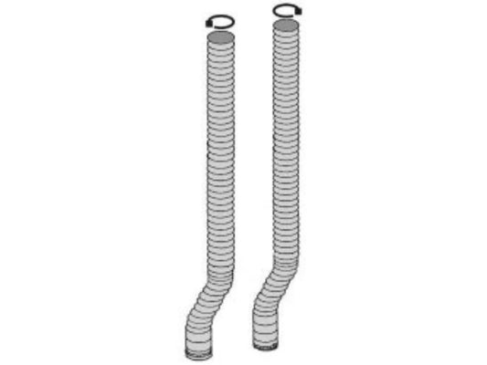 Vent Extension Kit, 17 ft (35 ft flex, 2 connectors, 4 clamps)