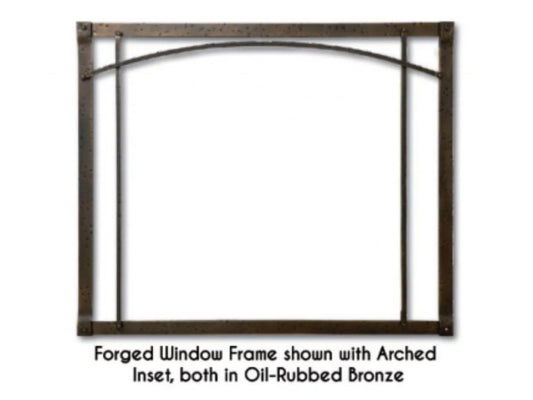 Forged Iron Inset, Arch, Oil-Rubbed Bronze