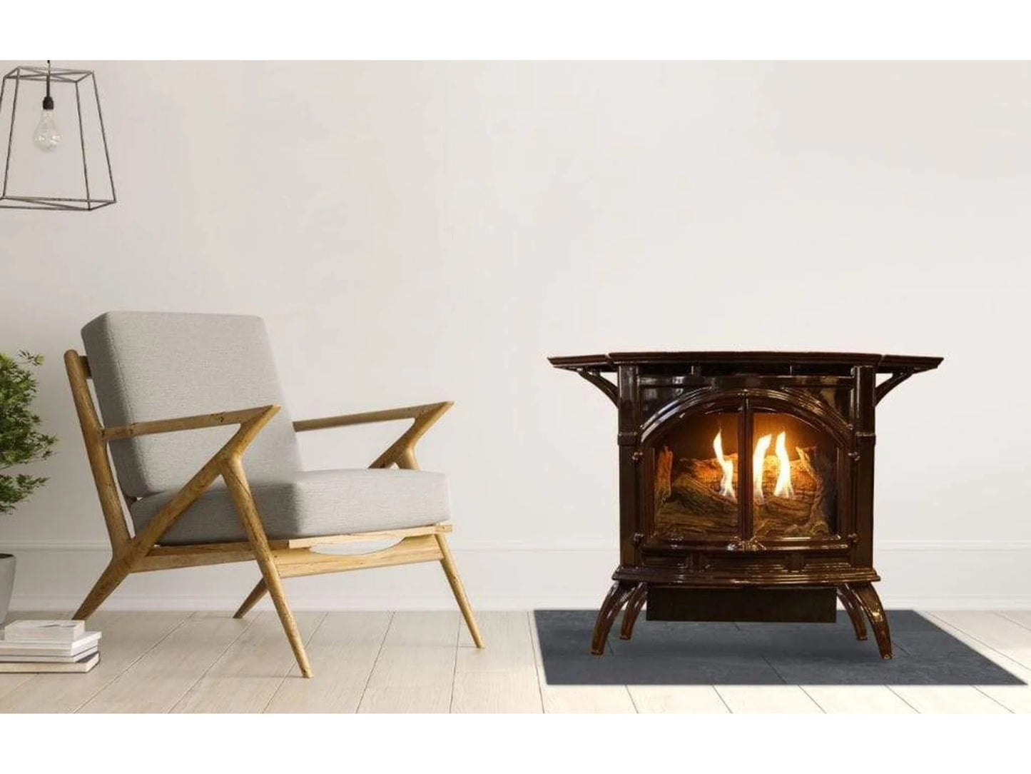 IP, Contour Burner, Log Set, Porcelain Mahogany, Propane