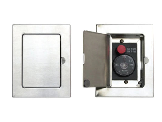 E-Stop Timer Compartment, Stainless Steel