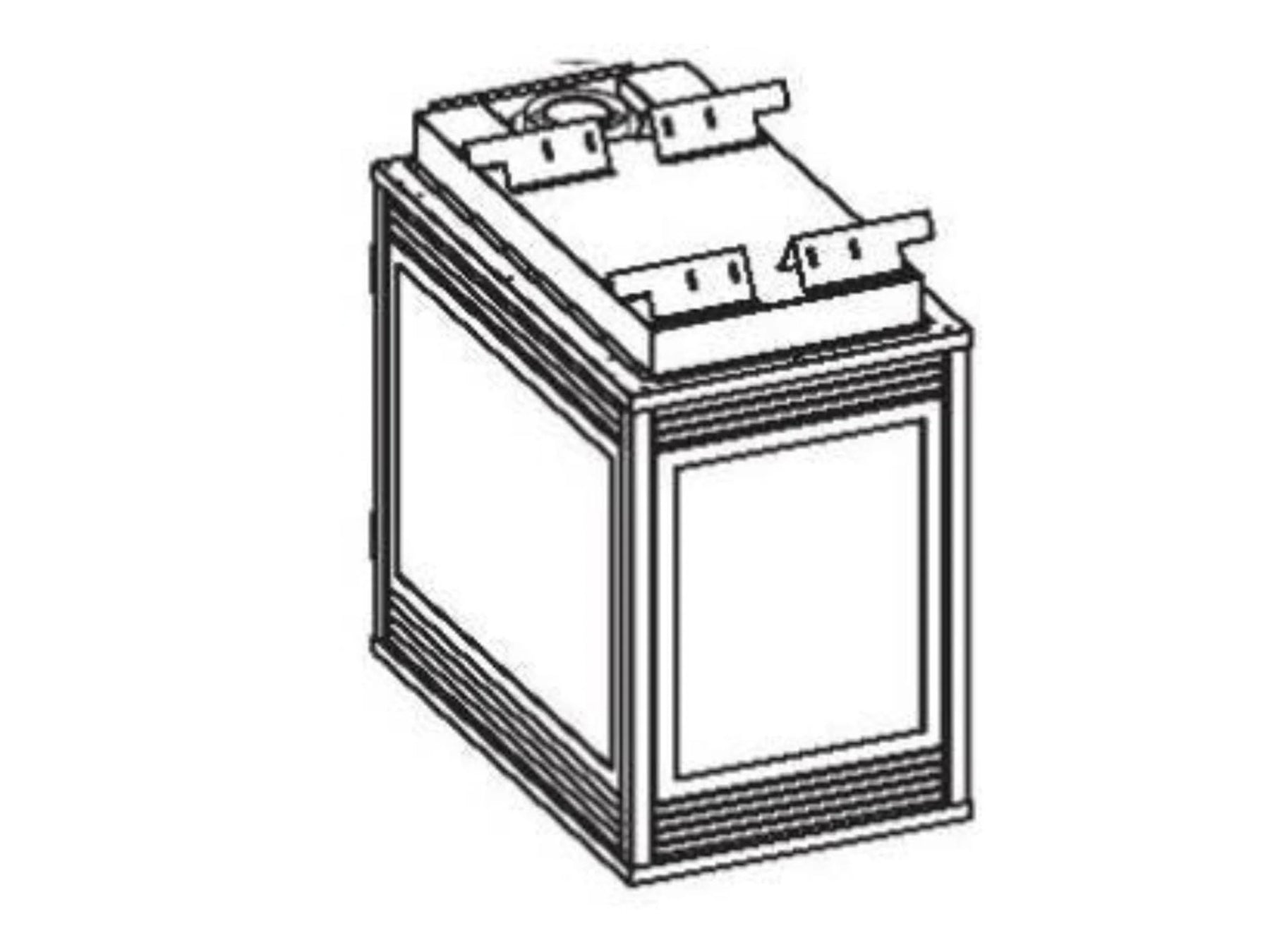 Vertical Inlet Baffle, 7-in.