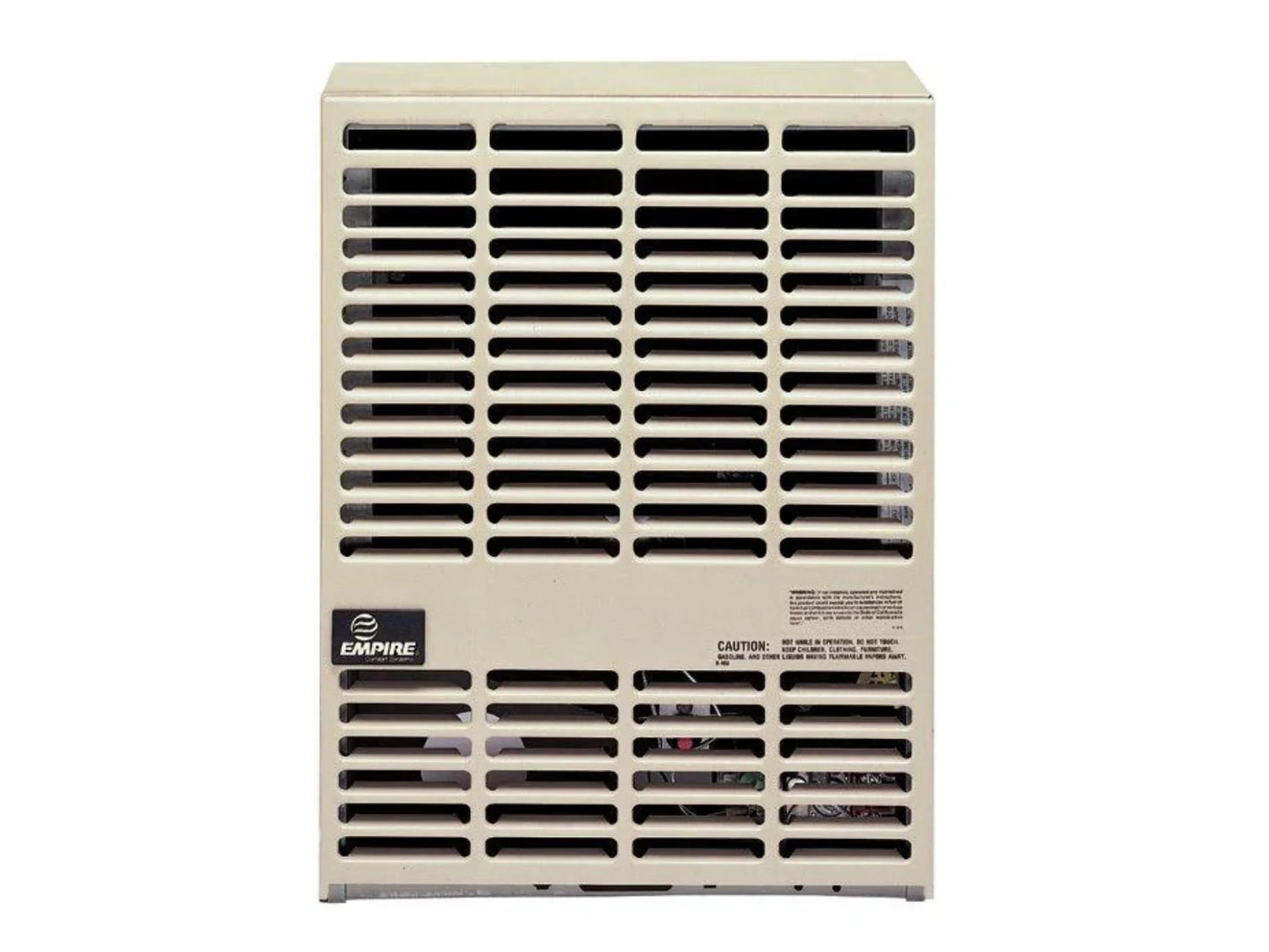 Empire Heater 15" Beige Millivolt Control Without Thermostat Natural Gas Direct Vent Wall Furnace