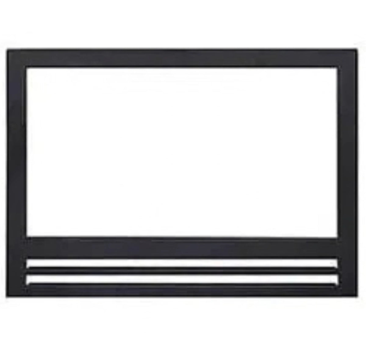 Superior Black Open Square Clean Face Facade for WCT4920 Gas Fireplace