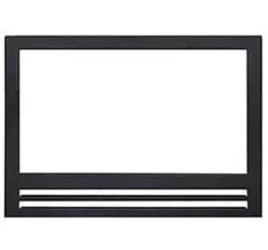 Superior Black Open Square Clean Face Facade for WCT4920 Gas Fireplace