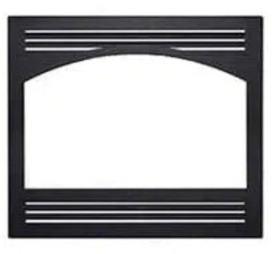 Superior Black Louvered Facade With Arched Opening for WCT4920 Wood Burning Fireplace