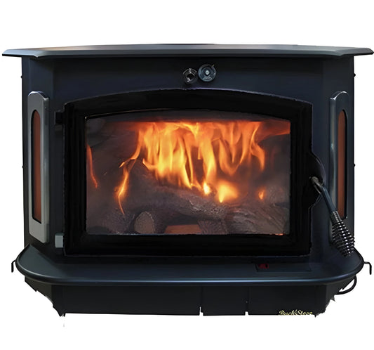 Buck Stove Model 91 Catalytic Wood Stove With Blower, Ash Tray & Black Door