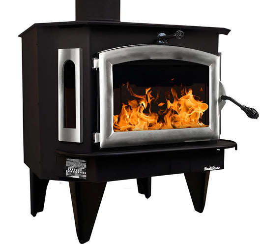 Buck Stove Model 21 Non-Catalytic Wood Stove With Pewter Door