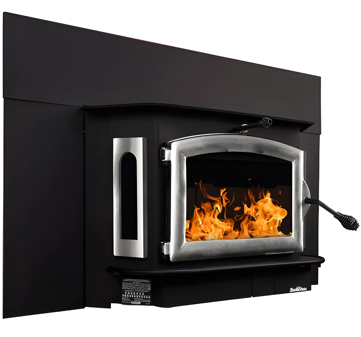 Buck Stove Model 91 Catalytic Wood Stove With Blower, Ash Tray & Pewter Door