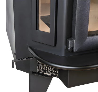 Buck Stove Model 91 Catalytic Wood Stove With Blower, Ash Tray & Pewter Door