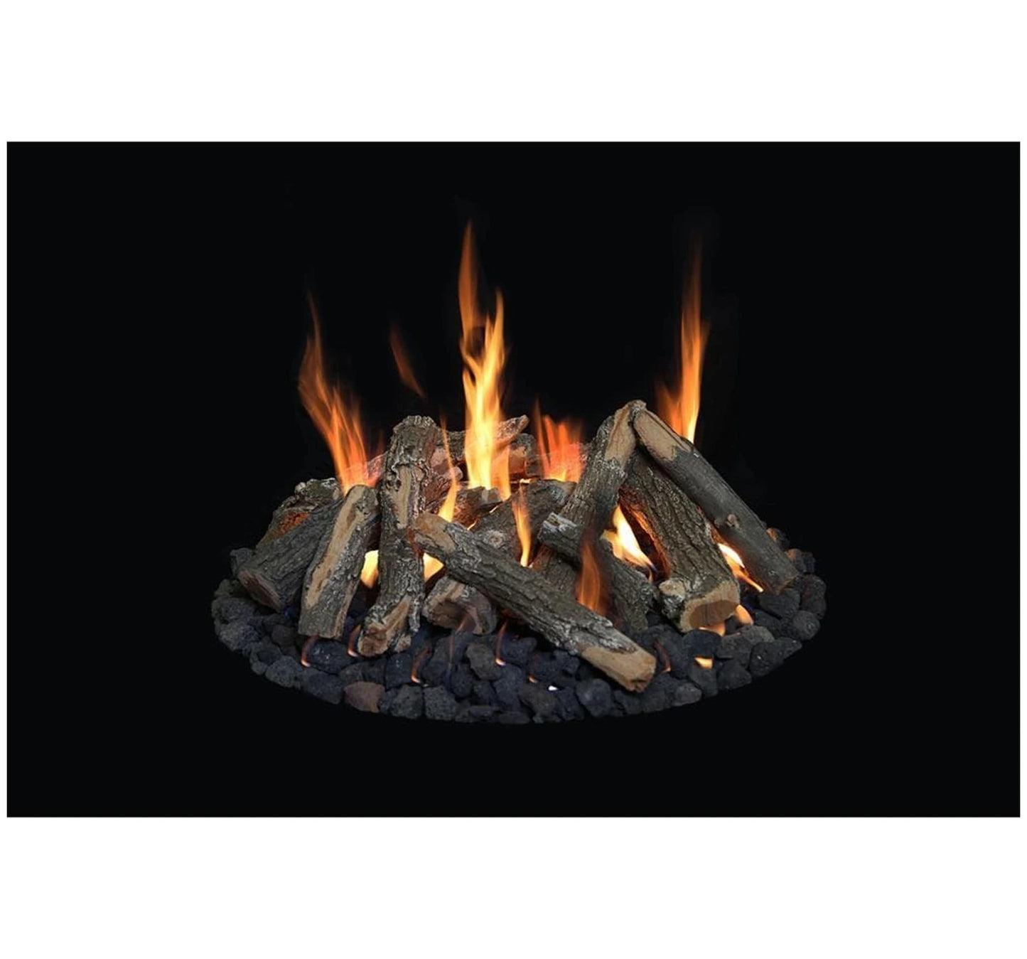 Grand Canyon 48 Inch Outdoor Firepit AZ Weathered Oak 48- 31 Pc Fire Pit Log Set