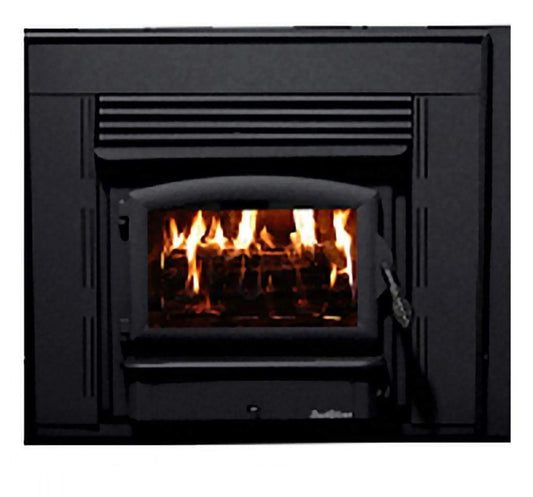 Buck Stove Model ZC21 Zero Clearance Non-Catalytic Wood Stove With Black Door