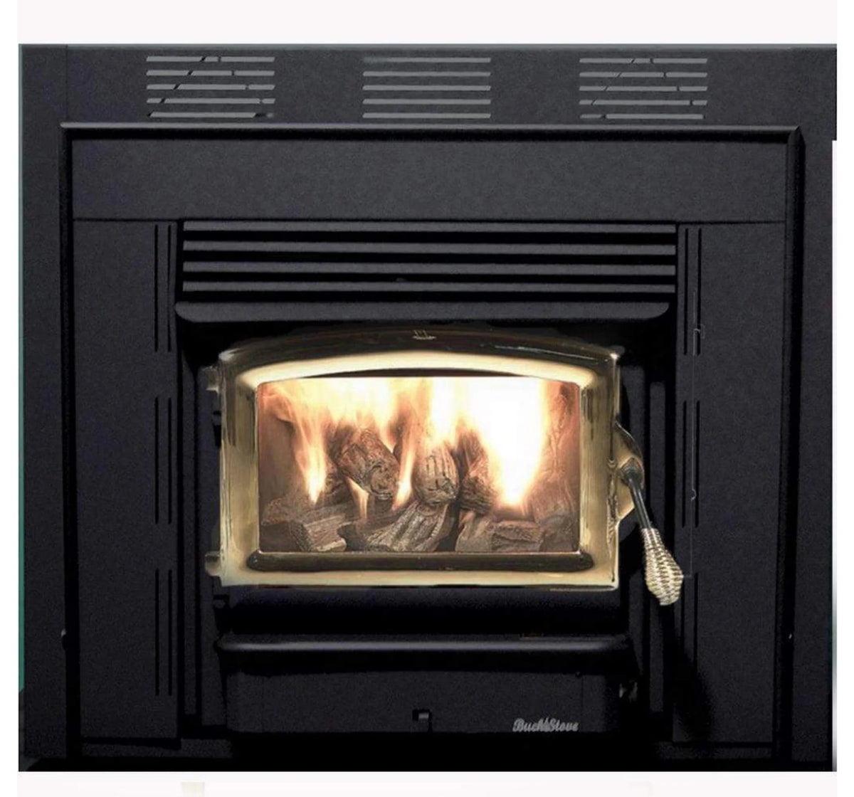 Buck Stove Model ZC21 Zero Clearance Non-Catalytic Wood Stove With Black Door