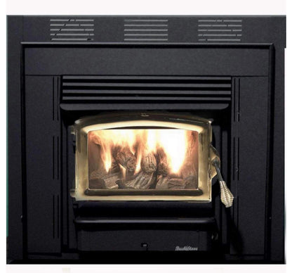 Buck Stove Model ZC21 Zero Clearance Non-Catalytic Wood Stove With Black Door