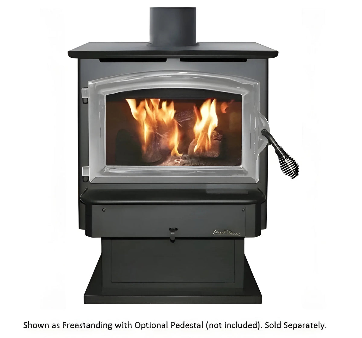 Buck Stove Model 21 Non-Catalytic Wood Stove With Black Door