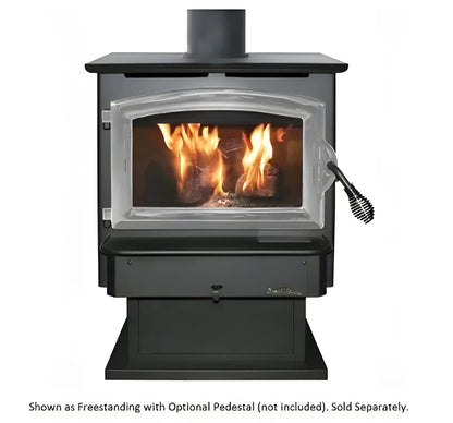Buck Stove Model 21 Non-Catalytic Wood Stove With Black Door