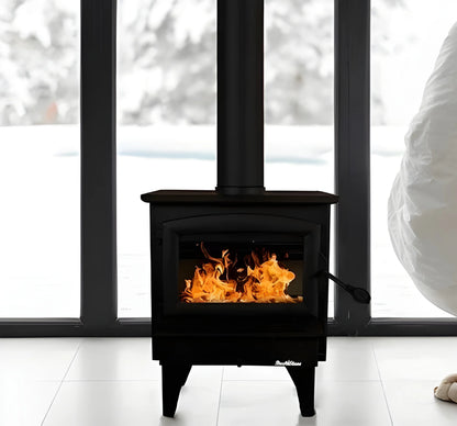 Buck Stove Model 21 Non-Catalytic Wood Stove With Black Door
