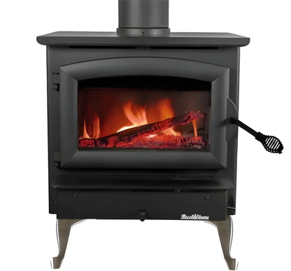 Buck Stove Model 21 Non-Catalytic Wood Stove With Black Door