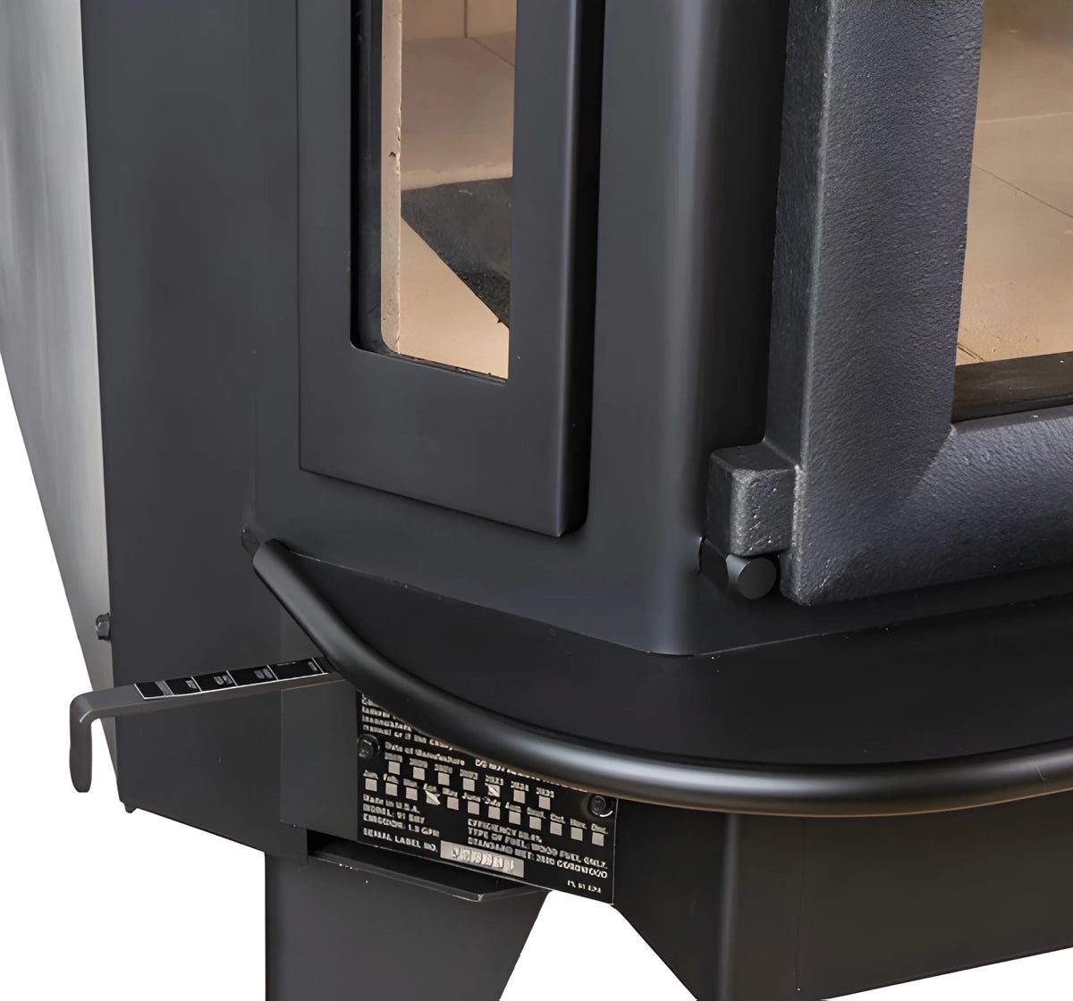 Buck Stove Model 91 Catalytic Wood Stove With Blower, Ash Tray & Gold Door
