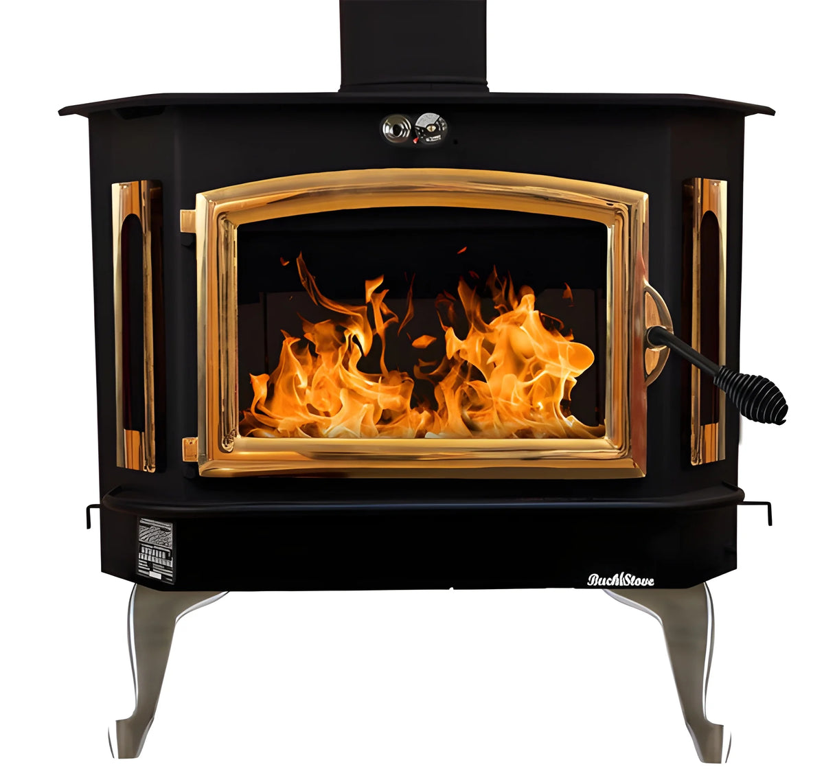 Buck Stove Model 21 Non-Catalytic Wood Stove With Gold Door