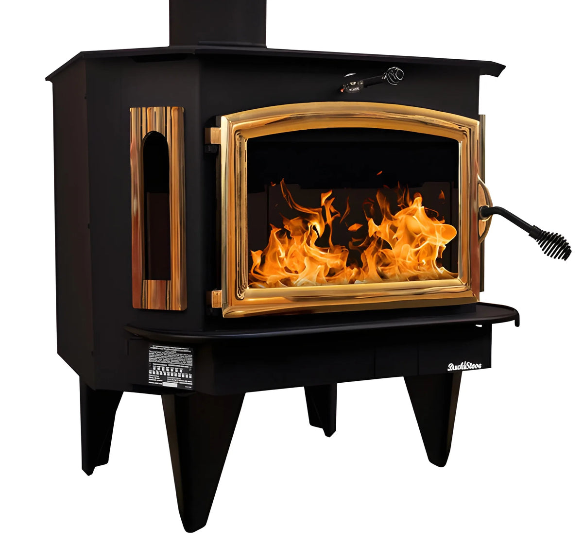 Buck Stove Model 21 Non-Catalytic Wood Stove With Gold Door
