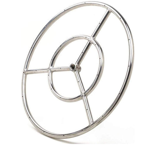 Grand Canyon Outdoor Stainless Steel Ring Single Ring 1/2 Hub Fire Pit Burner