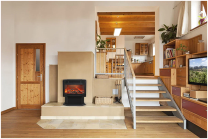 Amantii Sierra Flame 26" Lumina Freestanding Smart Electric Fireplace | FS-26-922-LUMINA