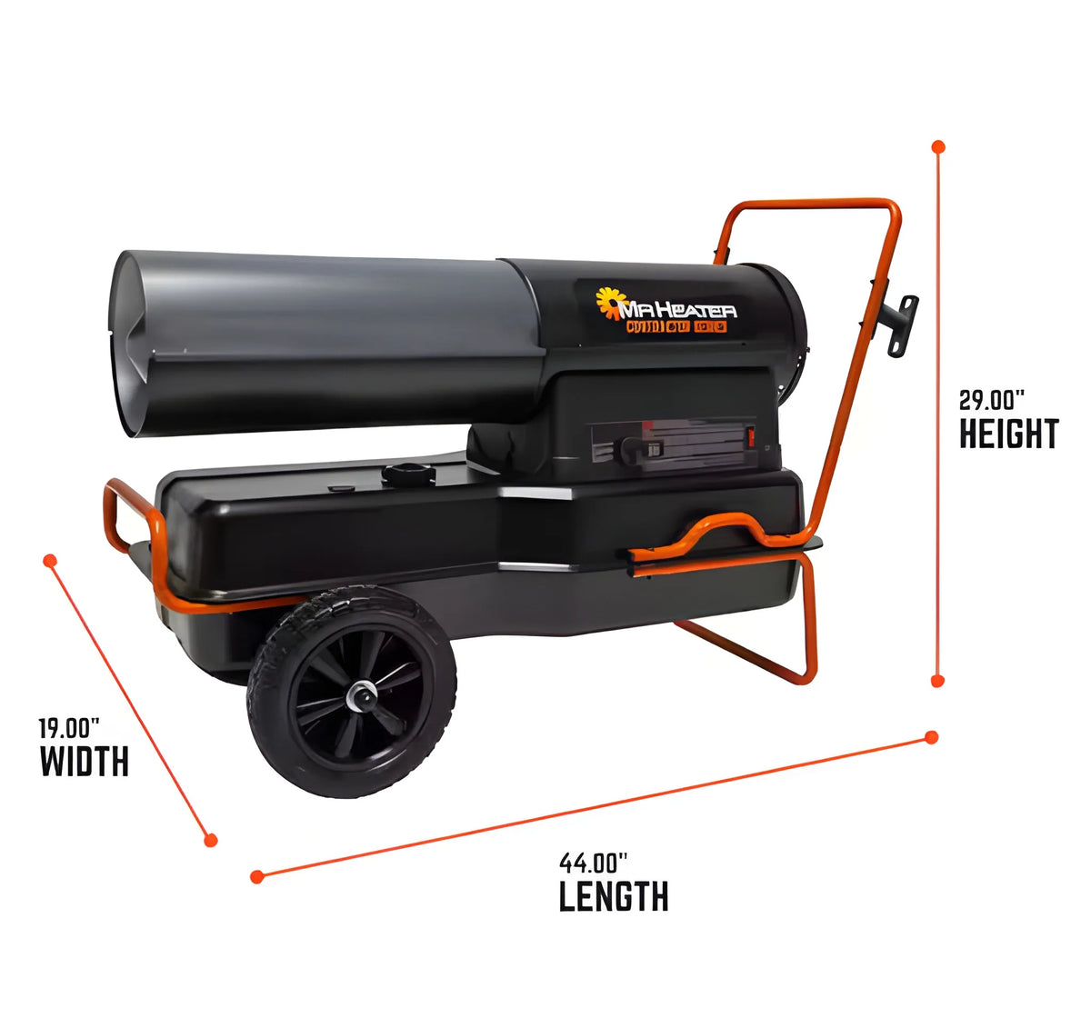 Mr. Heater 185,000 BTU Portable Kerosene Forced Air Heater for Job Sites and Outdoor Use