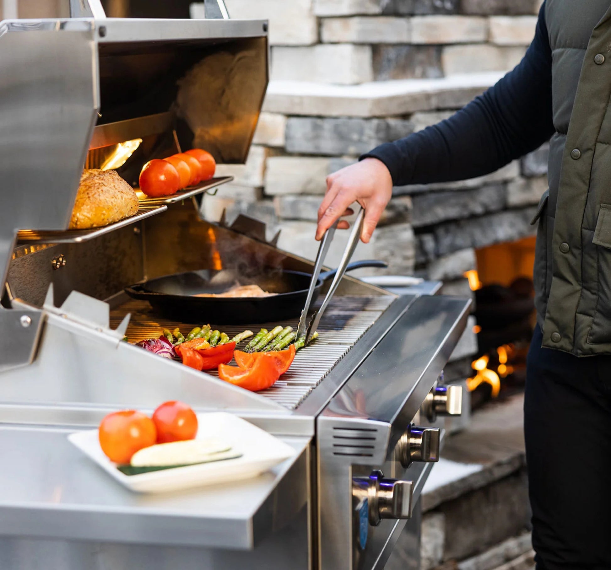 American Made Grills Atlas  Freestanding Natural Gas Grill Outdoor Kitchen