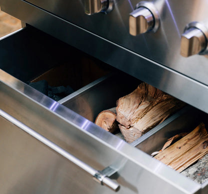 American Made Grills Encore Freestanding Hybrid Natural Gas Grill Outdoor Kitchen