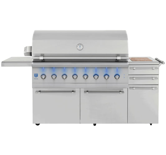 American Made Grills Encore Freestanding Hybrid Natural Gas Grill Outdoor Kitchen