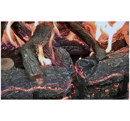 Grand Canyon GlowFire Indoor/Outdoor Arizona Weathered Oak Charred Logs Glass Burner