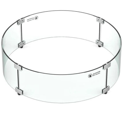 Grand Canyon 19 Inch Glass Wind Guard For Rnd Fire Table