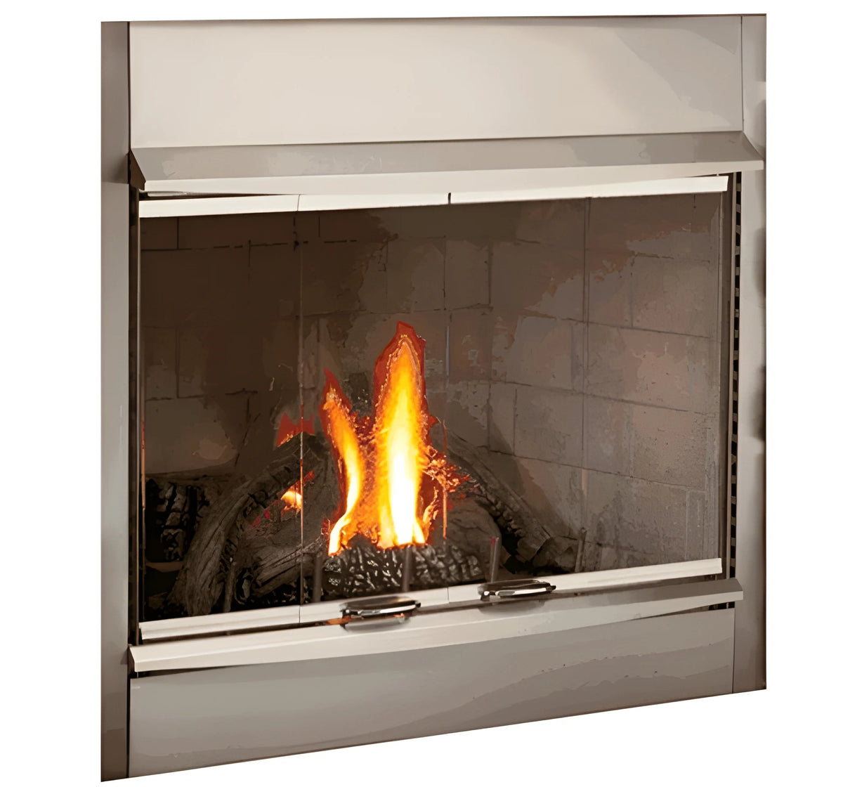 Superior Deluxe Brushed Stainless Hood Kit for VRE4336 Gas Fireplace