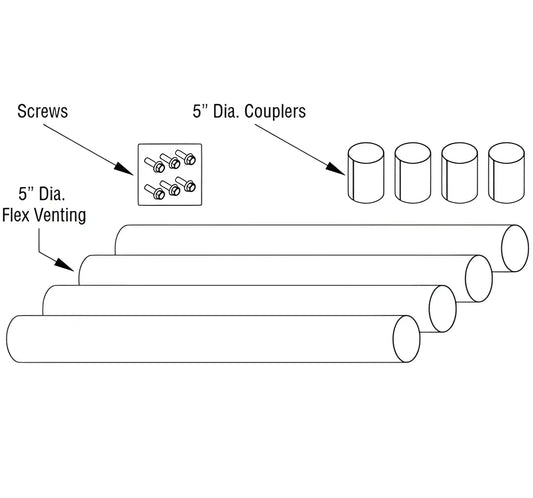 Superior HeatFlo Flex Extension Kit, 60" Length Configuration Kit