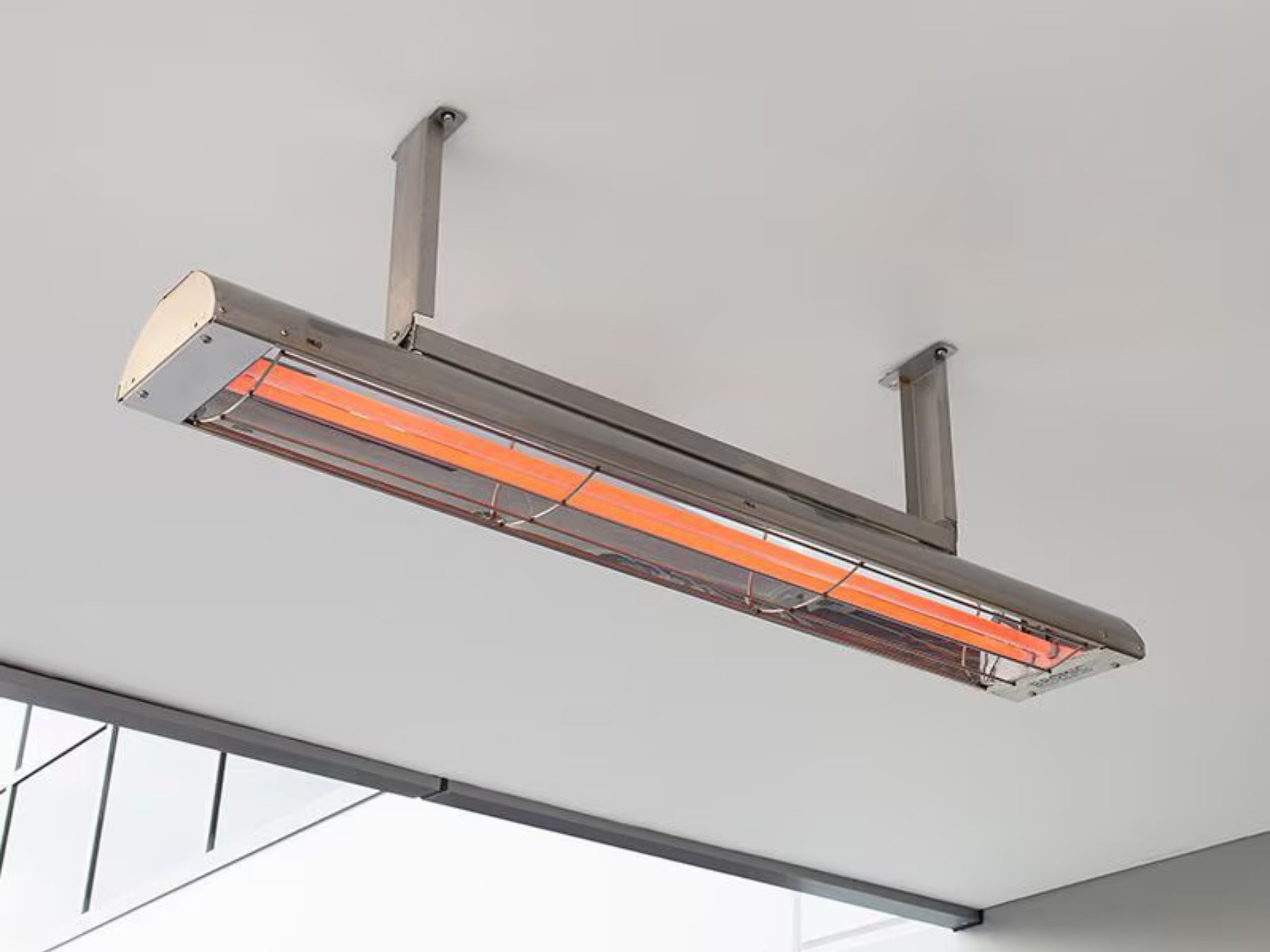 Bromic Heating Cobalt Silver Electric Outdoor Patio Heater