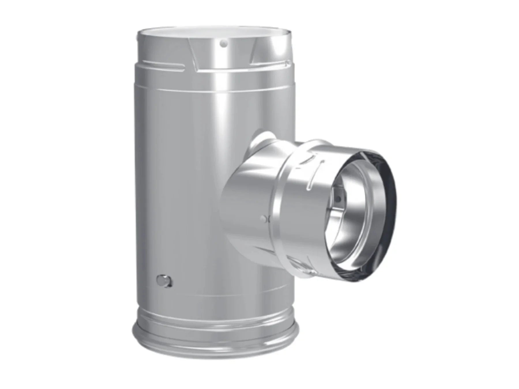 PelletVent Pro Increaser Tee w/ Clean-Out Cap