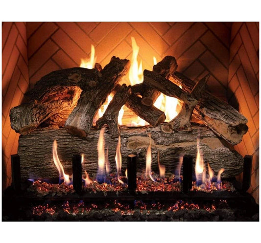 Grand Canyon Jumbo Arizona Weathered Oak Indoor/Outdoor Vented Gas Log Set