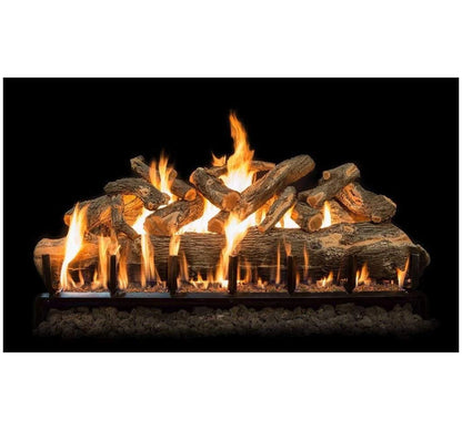 Grand Canyon Jumbo Arizona Weathered Oak Charred Indoor/Outdoor See-Through Vented Gas Log Set (Logs Only)