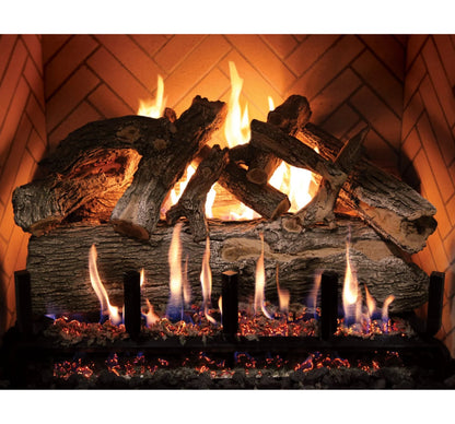 Grand Canyon Jumbo Slimline Arizona Weathered Oak Indoor/Outdoor Vented Gas Log Set (Logs Only)