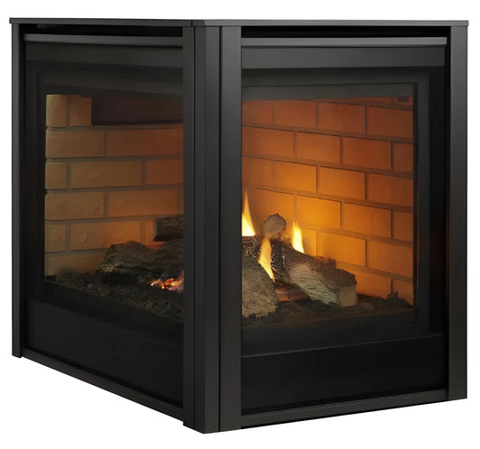 Majestic Ledt Corner 36" Traditional Direct Vent Natural Gas Fireplace with IntelliFire Touch Ignition System