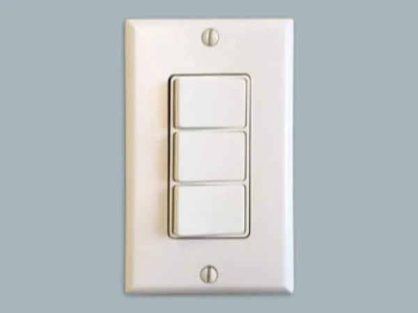 Majestic 3 Toggle Wall Switch for Multi-Color Selection