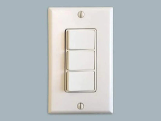 Majestic 3 Toggle Wall Switch for Multi-Color Selection