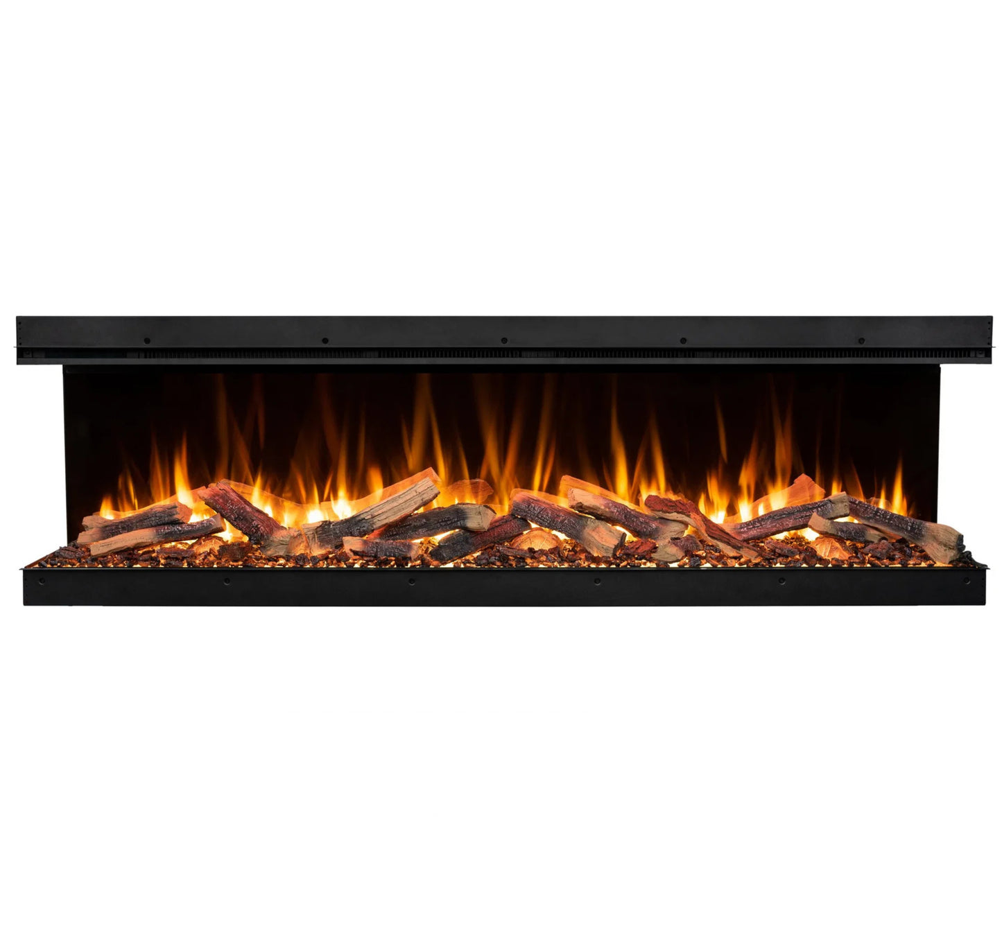 Amantii Fire & Ice LumaForest 75 Inch Built-In Electric 3-Sided Indoor Fireplace