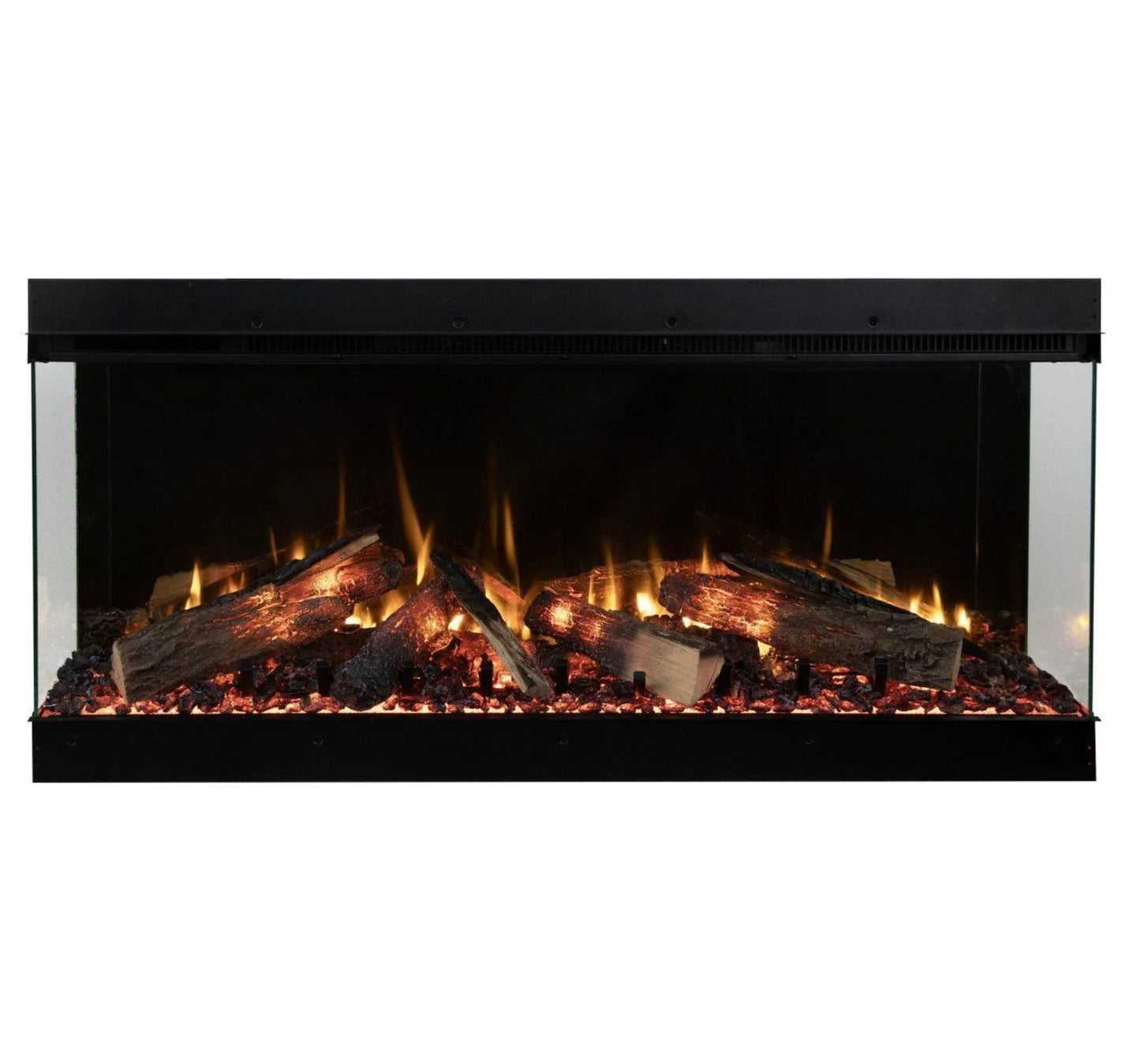 Amantii Fire & Ice LumaForest 75 Inch Built-In Electric 3-Sided Indoor Fireplace