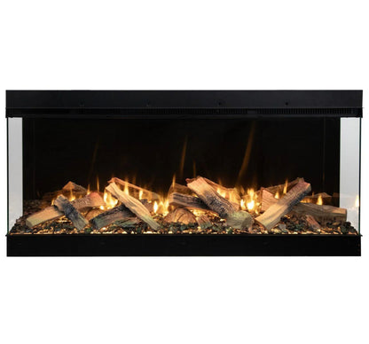 Amantii Fire & Ice LumaForest 75 Inch Built-In Electric 3-Sided Indoor Fireplace