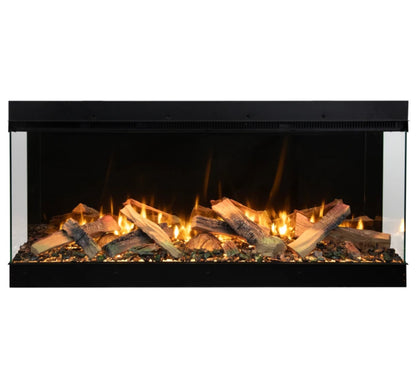 Amantii Fire & Ice LumaForest 75 Inch Built-In Electric 3-Sided Indoor Fireplace