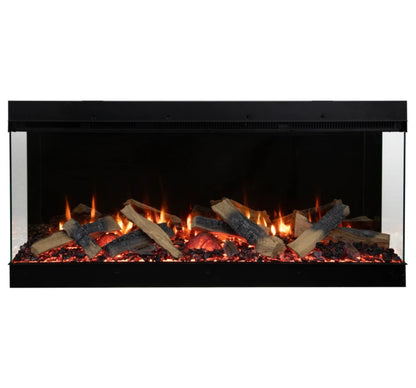 Amantii Fire & Ice LumaForest 75 Inch Built-In Electric 3-Sided Indoor Fireplace