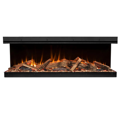 Amantii Fire & Ice LumaForest 75 Inch Built-In Electric 3-Sided Indoor Fireplace