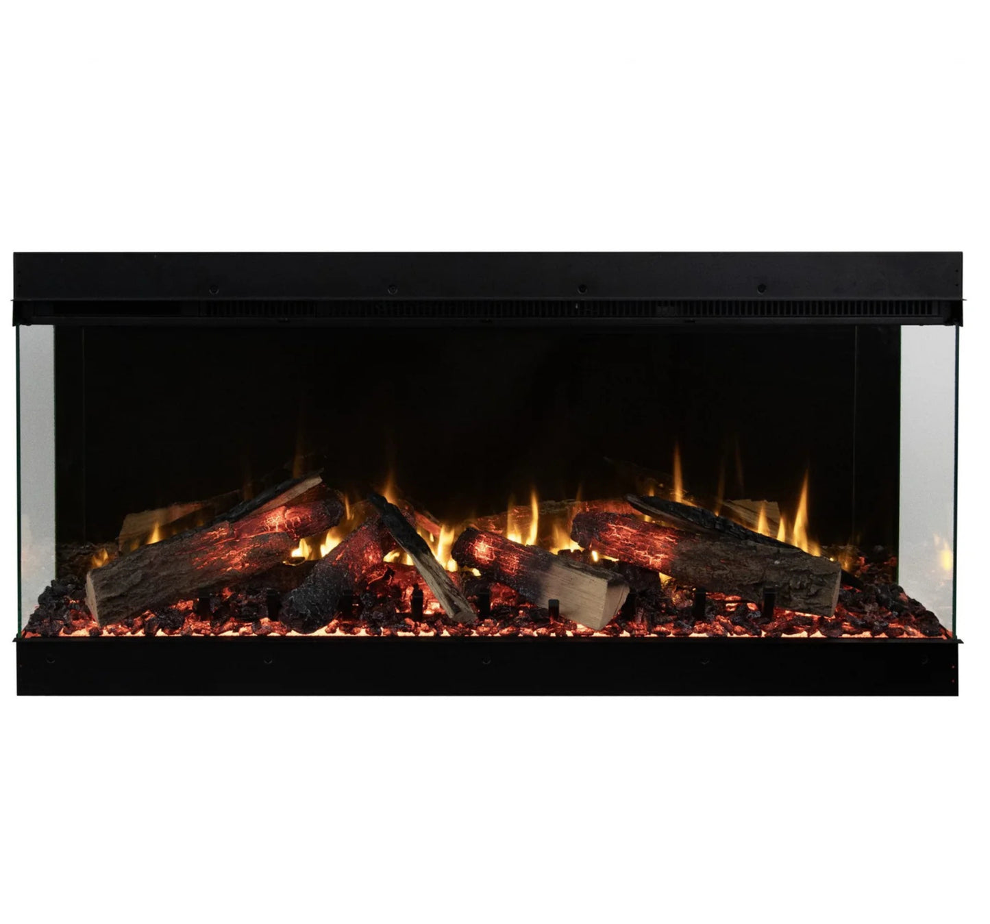 Amantii Fire & Ice LumaForest 75 Inch Built-In Electric 3-Sided Indoor Fireplace