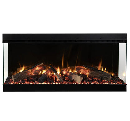 Amantii Fire & Ice LumaForest 75 Inch Built-In Electric 3-Sided Indoor Fireplace